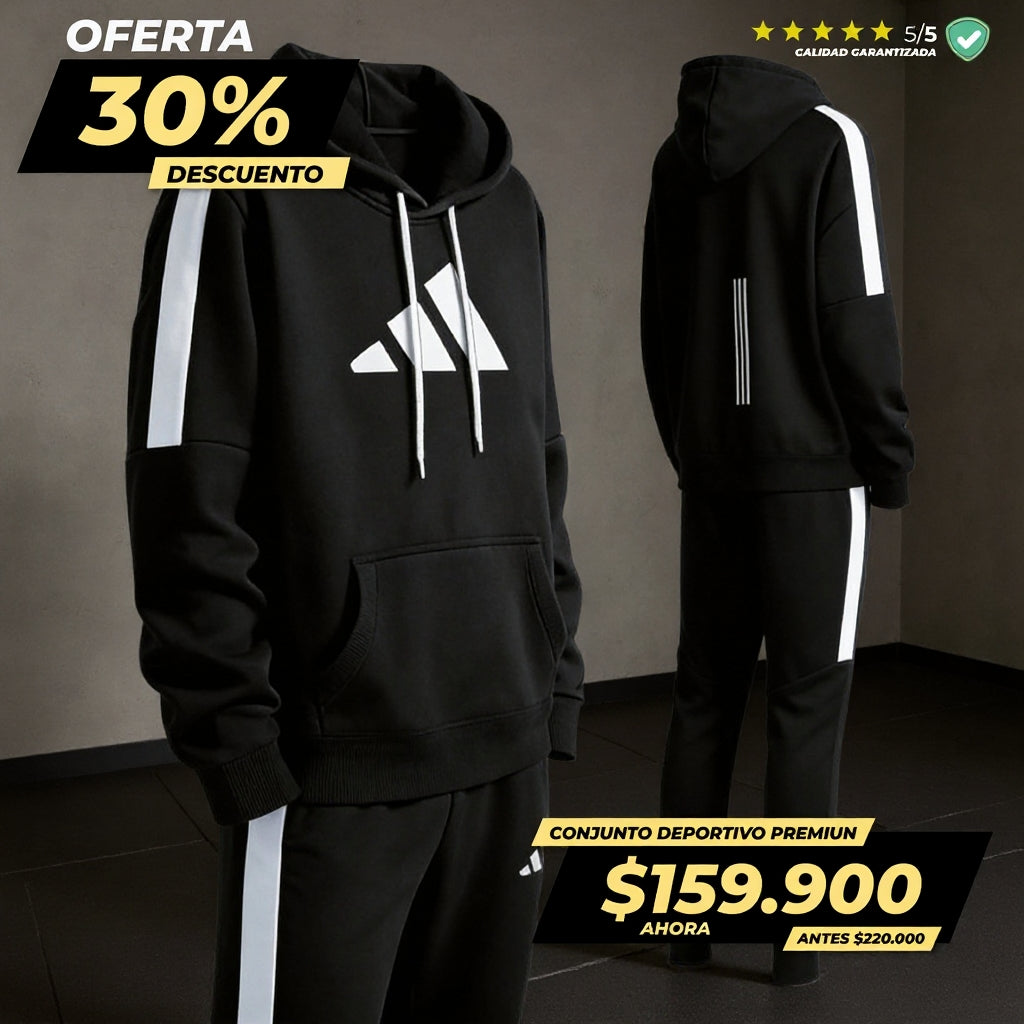 Adidas Classic Pro™ | Conjunto Deportivo Premium de Alto Gramaje